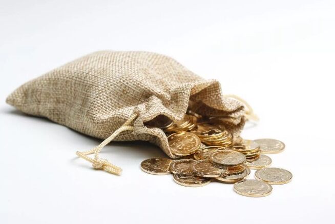 Sac plein d'argent